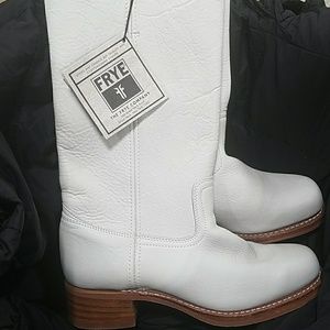 Frye boots size 11 white
